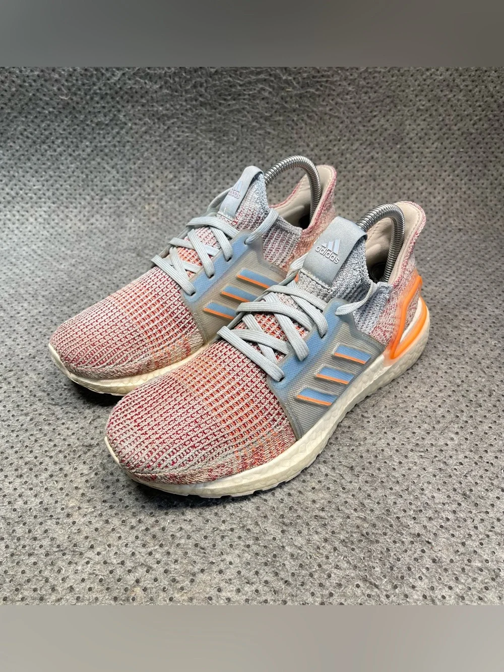 Adidas Ultraboost 19 Blue Coral Running Shoes Size 7 Womens